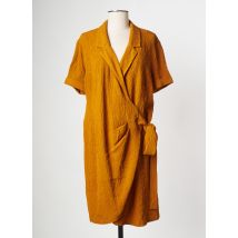 I.CODE (By IKKS) - Robe courte marron en viscose - Femme - Taille 38 - Modz