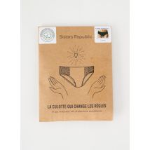 SISTERS REPUBLIC - Culottes-menstruelles noir en coton - Femme - Taille 34 - Modz