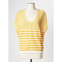 BREAL - Pull jaune en coton - Femme - Taille 38 - Modz