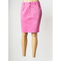 VILA - Mini-jupe rose en cuir - Femme - Taille 40 - Modz