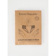 SISTERS REPUBLIC - Culottes-menstruelles noir en coton - Femme - Taille 46 - Modz