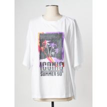 SUNCOO - T-shirt blanc en coton - Femme - Taille 38 - Modz
