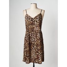 PIECES - Robe courte marron en viscose - Femme - Taille 36 - Modz