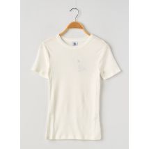 PETIT BATEAU - T-shirt blanc en coton - Femme - Taille 32 - Modz