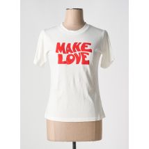 THINKING MU - T-shirt blanc en coton - Femme - Taille 34 - Modz