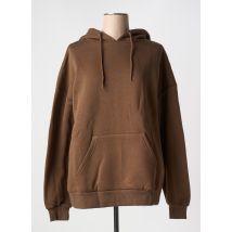 NA-KD - Sweat-shirt à capuche marron en coton - Femme - Taille 42 - Modz