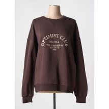 NA-KD - Sweat-shirt marron en coton - Femme - Taille 38 - Modz