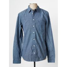 BLEND - Chemise manches longues bleu en coton - Homme - Taille S - Modz