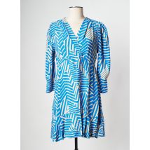 AN' GE - Robe courte bleu en viscose - Femme - Taille 38 - Modz