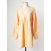 VILA - Robe courte orange en coton - Femme - Taille 40 - Modz