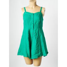 THE KORNER - Combishort vert en lin - Femme - Taille 40 - Modz