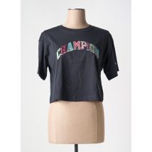 CHAMPION - T-shirt noir en coton - Femme - Taille 42 - Modz