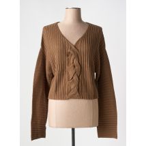 NA-KD - Pull marron en coton - Femme - Taille 36 - Modz