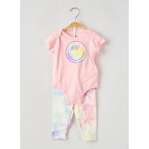 NIKE - Ensemble pantalon rose en coton - Fille - Taille TU - Modz