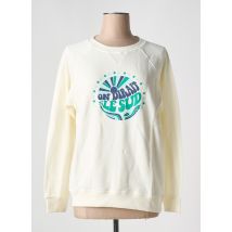 LA PETITE FRANCAISE - Sweat-shirt blanc en coton - Femme - Taille 38 - Modz