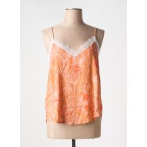SEE U SOON - Débardeur orange en viscose - Femme - Taille 40 - Modz