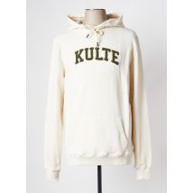 KULTE - Sweat-shirt à capuche blanc en coton - Homme - Taille XXL - Modz