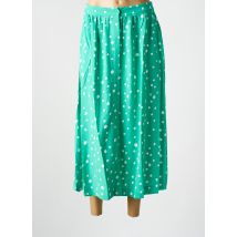 GRACE & MILA - Jupe mi-longue vert en coton - Femme - Taille 38 - Modz