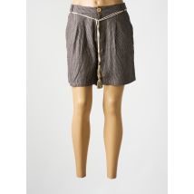 BONOBO - Short gris en coton - Femme - Taille 38 - Modz