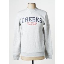 CREEKS - Pull gris en coton - Homme - Taille XS - Modz