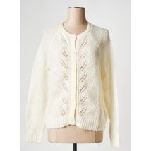 EKYOG - Gilet manches longues blanc en mohair - Femme - Taille 36 - Modz