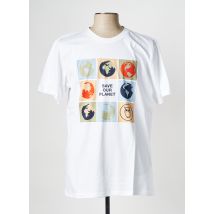 KNOWLEDGE COTTON APPAREL - T-shirt blanc en coton - Homme - Taille XL - Modz