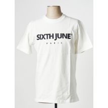 SIXTH JUNE - T-shirt blanc en coton - Homme - Taille S - Modz