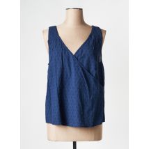 EKYOG - Top bleu en coton - Femme - Taille 40 - Modz