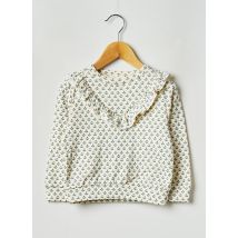 PETIT BATEAU - Sweat-shirt blanc en coton - Fille - Taille TU - Modz