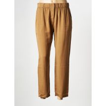 LA FEE MARABOUTEE - Pantalon droit beige en lyocell - Femme - Taille 38 - Modz