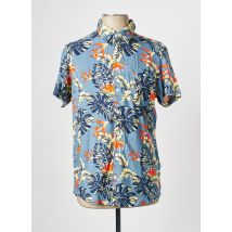 BLEND - Chemise manches courtes bleu en viscose - Homme - Taille S - Modz