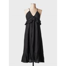 SEE U SOON - Robe mi-longue noir en polyester - Femme - Taille 38 - Modz