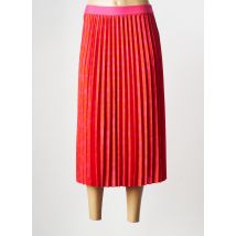 CAROLL - Jupe mi-longue orange en polyester - Femme - Taille 34 - Modz