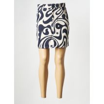 THINKING MU - Jupe courte bleu en coton - Femme - Taille 36 - Modz
