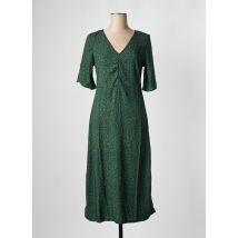 THINKING MU - Robe mi-longue vert en lyocell - Femme - Taille 34 - Modz