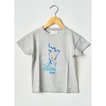 ARSENE ET LES PIPELETTES - T-shirt gris en coton - Garçon - Taille TU - Modz