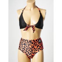 ADIDAS - Maillot de bain 2 pièces orange en polyester - Femme - Taille 34 - Modz