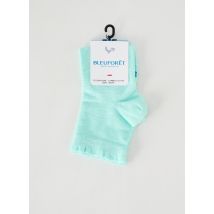 BLEU FORET - Chaussettes vert en coton - Femme - Taille 39-41 - Modz