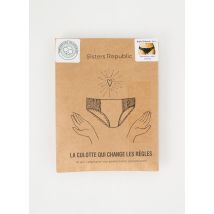 SISTERS REPUBLIC - Culottes-menstruelles noir en coton - Femme - Taille 34 - Modz