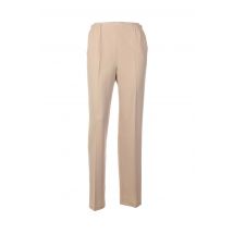 QUATTRO - Pantalon droit beige en polyester pour femme - Taille 38 - Modz