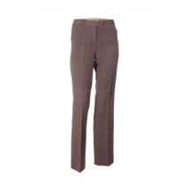 QUATTRO - Pantalon droit marron en polyester pour femme - Taille 38 - Modz
