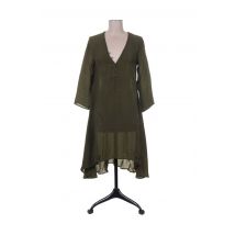 MINE DE RIEN - Robe mi-longue vert en viscose pour femme - Taille 36 - Modz