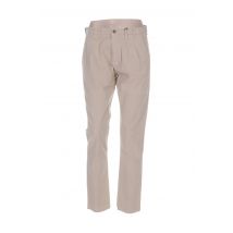 LA MARTINA - Pantalon droit beige en coton pour femme - Taille W27 - Modz