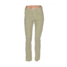 MENSI COLLEZIONE - Pantalon casual vert en lin pour femme - Taille 38 - Modz