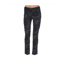MENSI COLLEZIONE - Pantalon slim noir en coton pour femme - Taille 38 - Modz