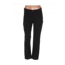 MENSI COLLEZIONE - Pantalon droit noir en lin pour femme - Taille 38 - Modz