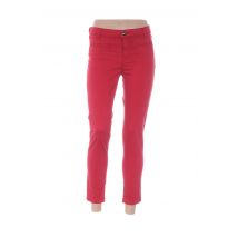 MENSI COLLEZIONE - Pantalon 7/8 rouge en coton pour femme - Taille 38 - Modz