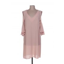 POUPÉE DE SOIE - Robe mi-longue rose en polyester pour femme - Taille 36 - Modz