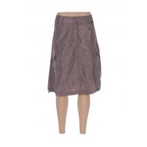 ARELINE - Jupe mi-longue marron en polyester pour femme - Taille 36 - Modz