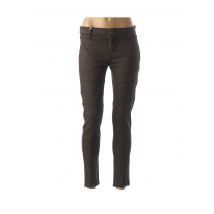 COUTURIST - Pantalon slim marron en coton pour femme - Taille W32 L26 - Modz